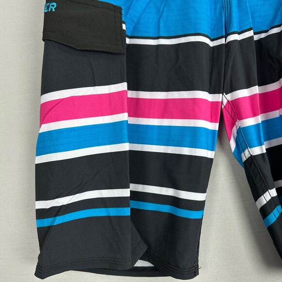 Quiksilver You Know This Men’s 30 Board Shorts Striped Stretch - Picture 5 of 11